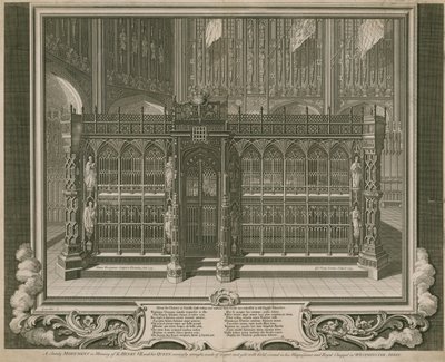 Das prächtige Denkmal in Erinnerung an König Heinrich VII und seine Königin von English School