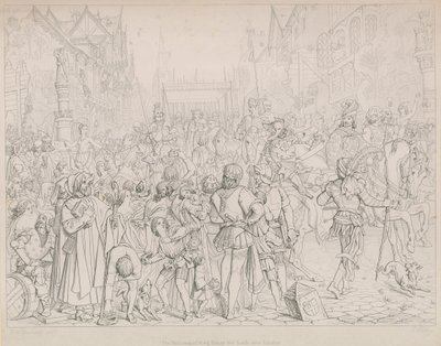 Der Empfang von König Heinrich VI. in London von English School