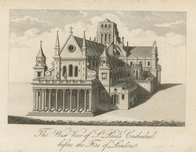 Die Westansicht der St. Pauls Kathedrale von English School