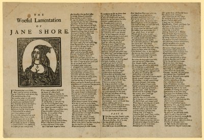Das klägliche Wehklagen von Jane Shore von English School