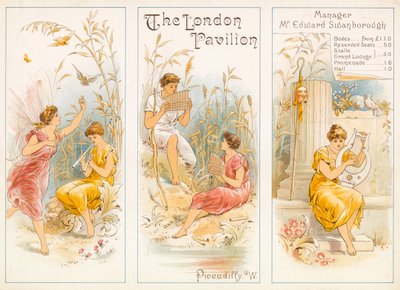 Theaterprogramm, The London Pavilion, Piccadilly von English School