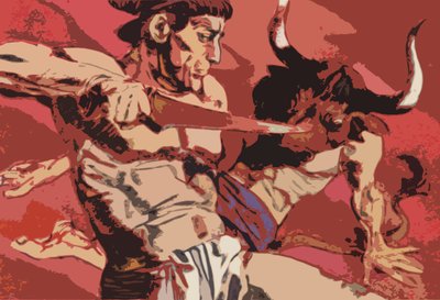 Theseus und der Minotaurus von English School