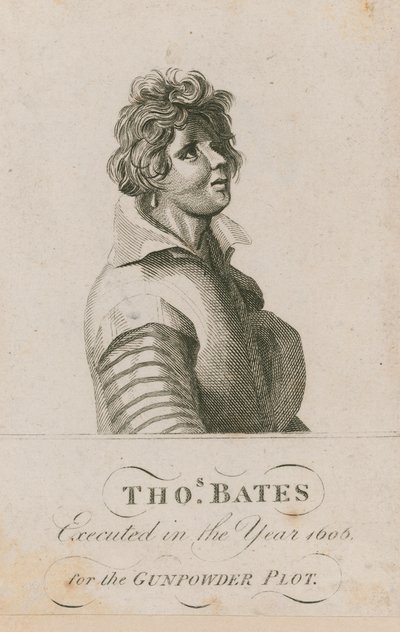 Thomas Bates, 1606 für die Pulververschwörung hingerichtet von English School