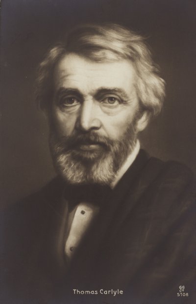 Thomas Carlyle (1795-1881), schottischer Philosoph, Schriftsteller und Historiker von English School