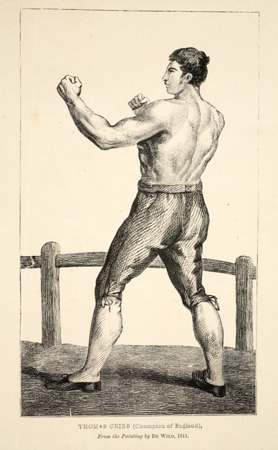 Thomas Cribb, Champion von England, nach dem Gemälde von De Wild von English School