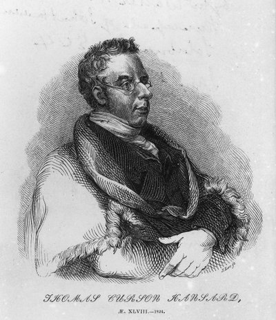 Thomas Curson Hansard von English School