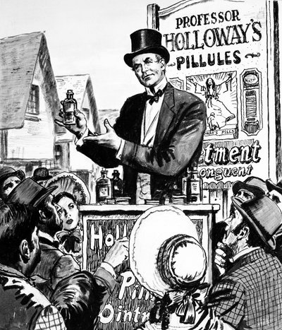 Thomas Holloways Medikamente hatten beeindruckende Namen von English School