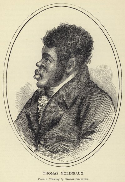 Thomas Molineaux, nach einer Zeichnung von George Sharples von English School