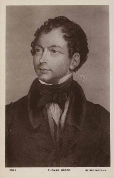 Thomas Moore (1779-1852), irischer Dichter, Sänger und Entertainer von English School
