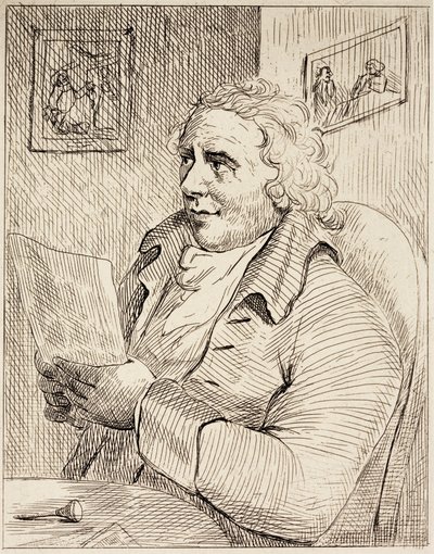 Thomas Rowlandson, englischer Karikaturist (Gravur) von English School