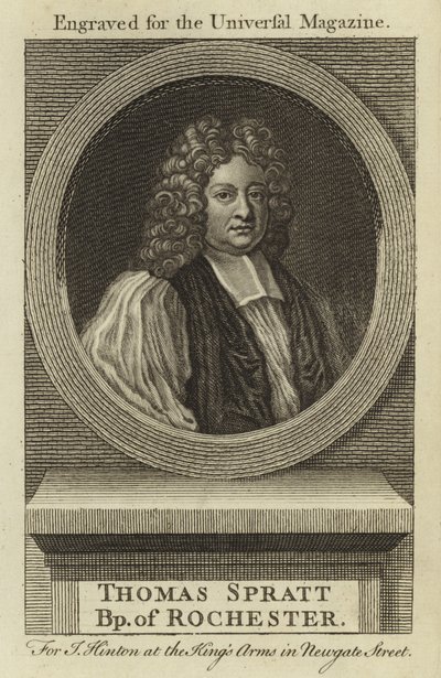 Thomas Spratt, Bischof von Rochester von English School
