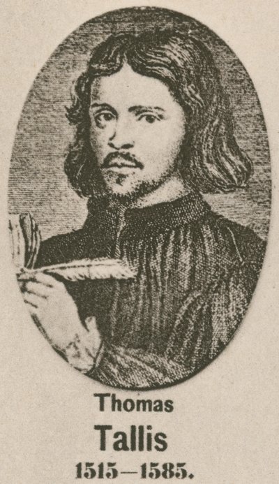 Thomas Tallis (Gravur) von English School