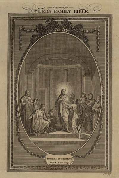 Der Unglaube des Thomas, Johannes, Kapitel 20, Vers 27 von English School