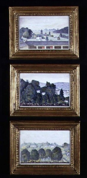 Drei Waldlandschaften, ca. 1840 von English School