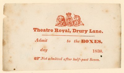 Ticket für Drury Lane Theatre, London von English School