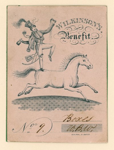 Ticket für Drury Lane Theatre, London: Wilkinsons Benefiz von English School