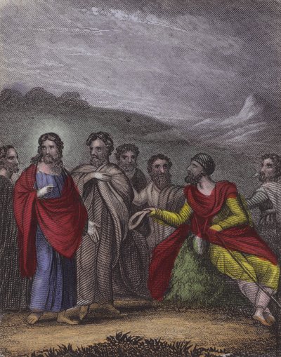"Es ist gewährt," sagte Jesus, "empfange dein Augenlicht," ... von English School