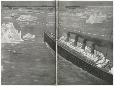 Titanic im Eisfeld, aus 