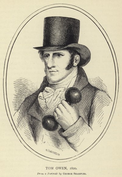 Tom Owen, 1820, nach einem Porträt von George Sharples von English School