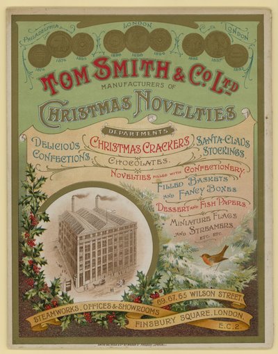 Tom Smith & Co Ltd, Weihnachtsneuheiten, Weihnachtsknaller, Broschürenumschlag von English School
