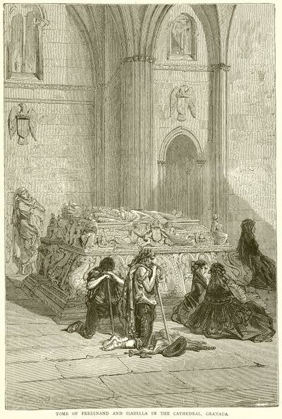 Grab von Ferdinand und Isabella in der Kathedrale von Granada von English School