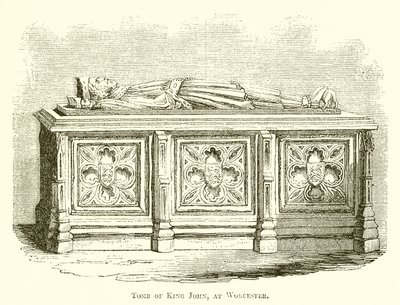 Grab von König Johann in Worcester von English School