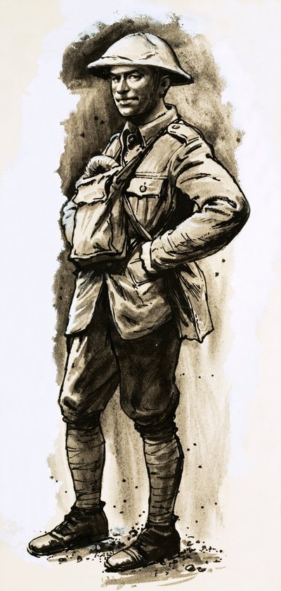 Tommy Atkins, der zurückkehrende Held des Ersten Weltkriegs von English School