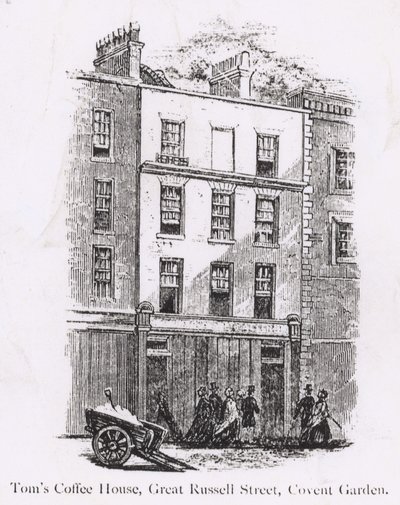 Toms Coffee House, Great Russell Street, Covent Garden von English School