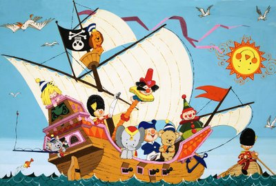 Kopfüber Piratenschiff von English School