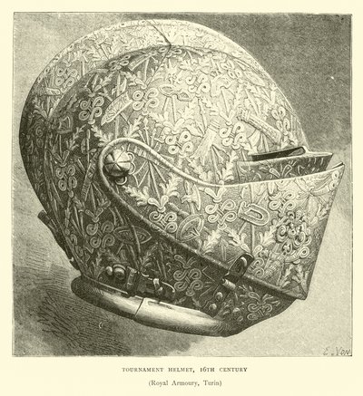 Turnierhelm, 16. Jahrhundert von English School