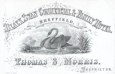 Handelskarte, Black Swan Commercial & Family Hotel von English School