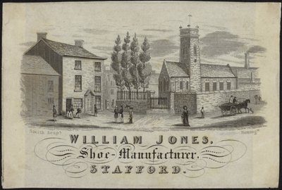 Handelskarte für William Jones von English School