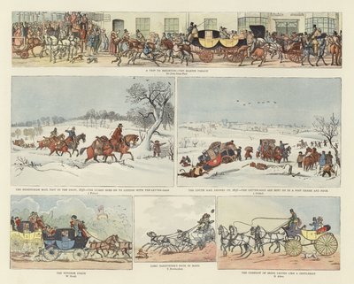 Transport mit Pferd und Wagen von English School