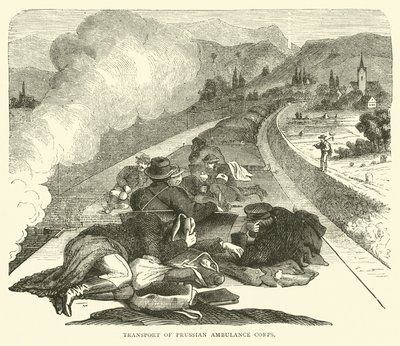 Transport des preußischen Sanitätskorps, November 1870 von English School