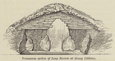Querschnitt des Langhügels bei Stoney Littleton von English School