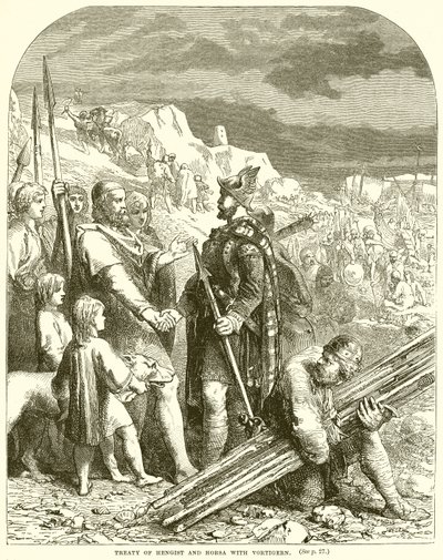Vertrag von Hengist und Horsa mit Vortigern von English School
