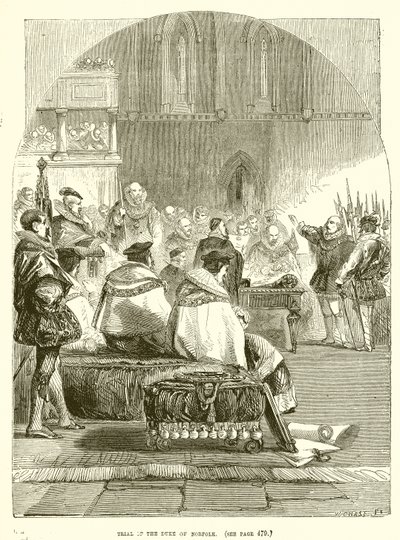 Prozess gegen den Herzog von Norfolk von English School