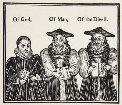 Triple Episcopacie, Satire der puritanischen Partei über Laud und die Hofbischöfe, aus einer Abhandlung von 1641 von English School