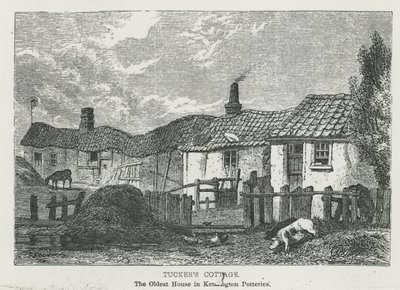 Tuckers Cottage, das älteste Haus in Kensington Potteries von English School