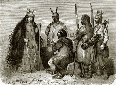 Tungusische Zauberin und Einheimische von English School