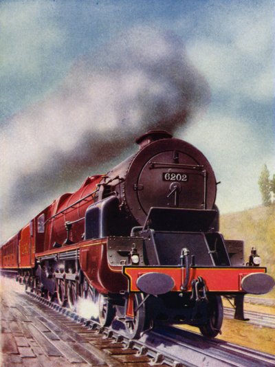 Turbinengetriebene 4-6-2 Pacific Dampflokomotive der London, Midland and Scottish Railway von English School