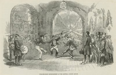 Zwölfte Nacht Unterhaltung im Hanwell Lunatic Asylum von English School