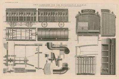 Doppelwagen für die Metropolitan Railway von English School