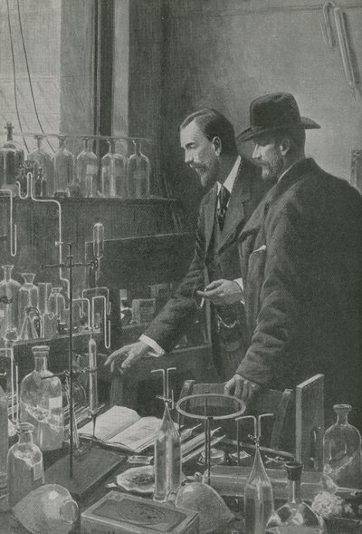 Zwei große Experten der Wissenschaft beraten sich von English School