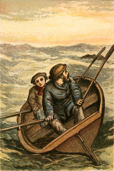 Zwei Personen gerettet von Leask und seinem jungen Sohn vor Stromness von English School