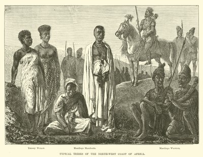 Typische Stämme der Nordwestküste Afrikas von English School