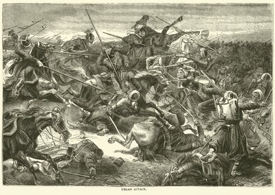 Ulanenangriff, Oktober 1870 von English School