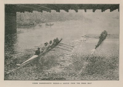 Unter der Hammersmith-Brücke von English School