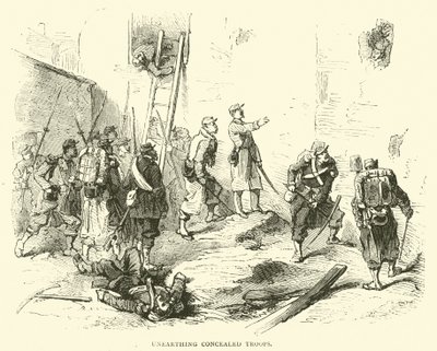 Aufdecken versteckter Truppen, Januar 1871 von English School