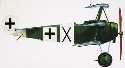 Unidentifiziertes Dreideckerflugzeug von English School